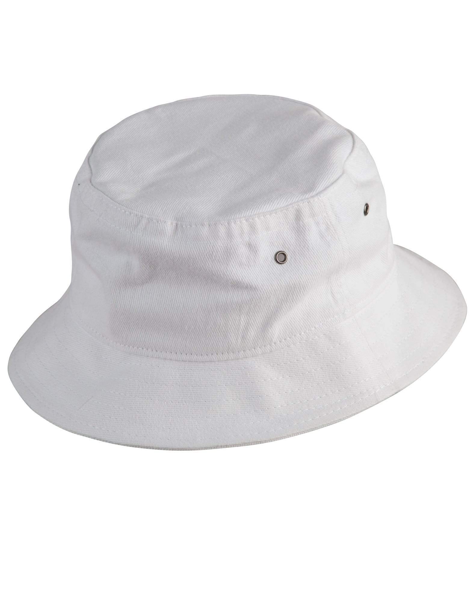 Winning Spirit Active Wear White / S/M Soft Washed Bucket Hat Ch29